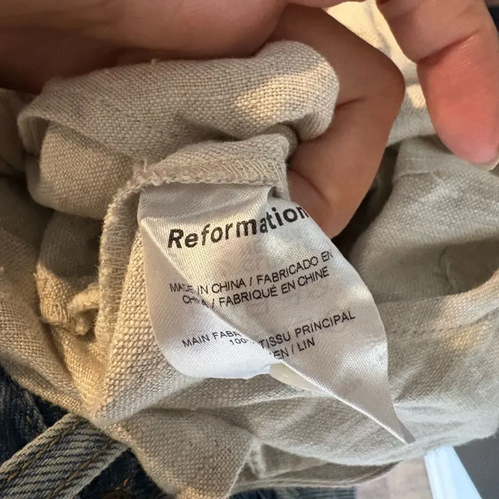 Reformation Naomi linen jumpsuit